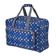 **-Sewing Machine Bag-** Navy Polka Dot | 46 x 33 x 20cm | Carry Bag for Janome, Brother, Singer, Bernina and Most Sewing Machines ##-Sew Stylish PT660-NAVY-POLKA-##