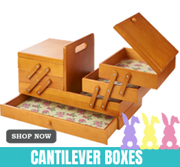 A product image of a cantilever sewing box