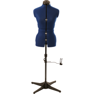 **-Adjustable Dressmakers Dummy-** in Navy Fabric with Hem Marker, Dress Form Sizes 10 to 22, Pin, Measure, Fit and Display your Clothes on this Tailors Dummy ##-Sewing Online 02381---NVY-##