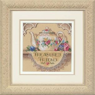 **-Treasured Friend Teapot Cross Stitch Kit-** ##-Dimensions D06904-##