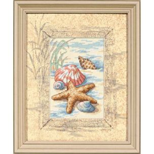 **-Shells In The Sand Counted Cross Stitch Kit-** ##-Dimensions D06956-##