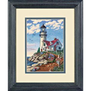 **-Beacon At Rocky Point Cross Stitch Kit-** ##-Dimensions D06958-##