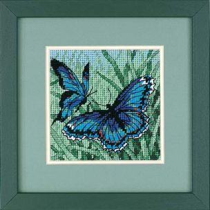 **-Blue Butterflies Needlepoint/Tapestry Kit-** ##-Dimensions D07183-##