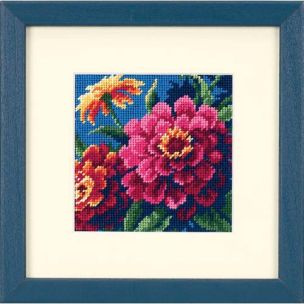 **-Zinnias Needlepoint/Tapestry Kit-** ##-Dimensions D07213-##
