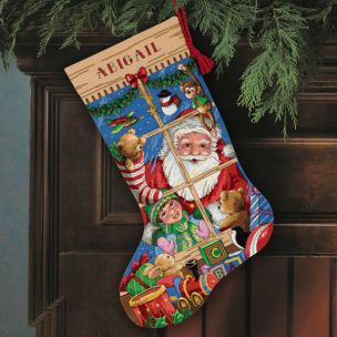 **-Santas Toys Stocking Christmas Cross Stitch Kit-** ##-Dimensions D08818-##
