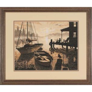 **-Peaceful Silhouette Counted Cross Stitch Kit-** ##-Dimensions D35018-##