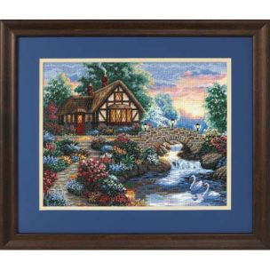 **-Twilight Bridge Cross Stitch Kit-** ##-Dimensions D35172-##