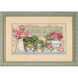 **-Flowers Of Paris Counted Cross Stitch Kit-** ##-Dimensions D35204-##