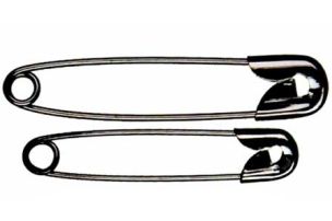 **-Black Plated Safety Pins | Available in 2 Sizes | 19mm and 22mm-** ##-Whitecroft 53---22-##