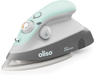 **-Oliso M3Pro Mini Project Iron-** Compact Size Steam Iron with LED Light - Aqua ##-Oliso 611001-##