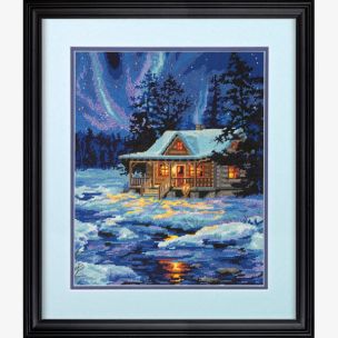 **-Winter Sky Cabin Needlepoint/Tapestry Kit-** ##-Dimensions D71-20072-##