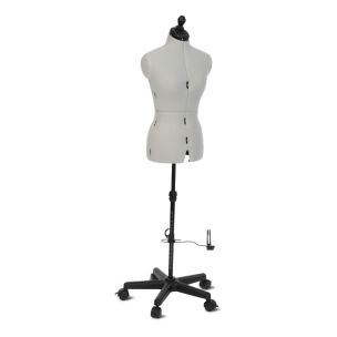 **-Adjustable Dressmakers Dummy-** Celine Standard Plus in Grey Fabric with Hem Marker, Dress Form Sizes 10 to 22, Pin, Measure, Fit and Display your Clothes on this Tailors Dummy ##-Sewing Online FG96-0-2--##