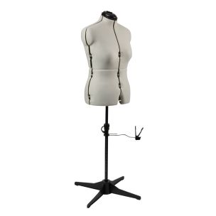 **-Adjustable Dressmakers Dummy-** in Cream Fabric with Hem Marker, Dress Form Sizes 16 to 22, Pin, Measure, Fit and Display your Clothes on this Tailors Dummy ##-Sewing Online 023817-CREAM-##