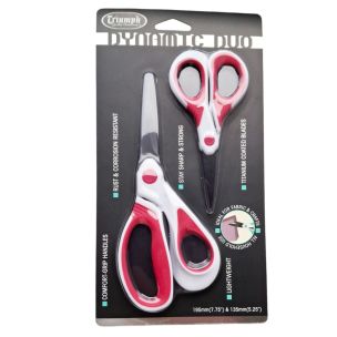Dynamic Duo 2 Piece Fabric and Craft Scissor Set - Pink