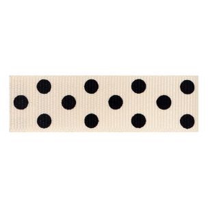 **-Berisfords 15mm Spotty Grosgrain Ribbon (4m spool)-** ##-Berisfords Ribbon C13461-15----##