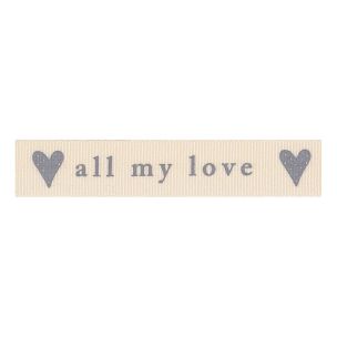 **-Berisfords 15mm All My Love Ribbon (4m spool)-** ##-Berisfords Ribbon C13493-15----##