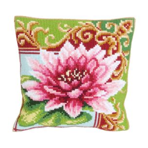 **-Cross Stitch Cushion Kit: Luxurious Lily 2-** ##-Collection D'Art CD5174-##