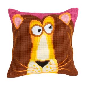 **-Cross Stitch Cushion Kit: King Leon-** ##-Collection D'Art CD5180-##