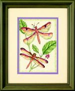 **-Dragonfly Duo Mini Counted Cross Stitch Kit-** ##-Dimensions D65029-##