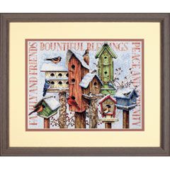 **-Counted Cross Stitch Kit Winter Housing-** ##-Dimensions D70-08863-##