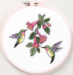 **-Hummingbird Duo Beginners Cross Stitch Kit-** ##-Dimensions D72407-##