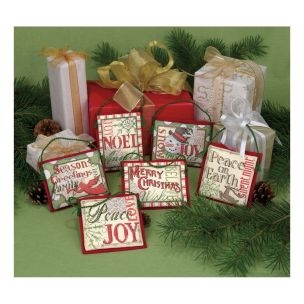 **-Counted Cross Stitch: Ornament: Xmas Sayings: 6-** ##-Dimensions D08827-##