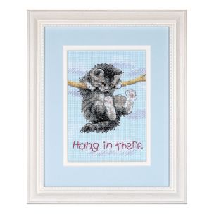 **-Hang On Kitty Counted Cross Stitch Kit-** ##-Dimensions D16734-##