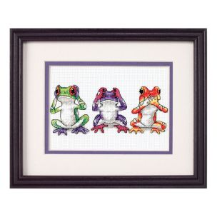 **-Treefrog Trio Counted Cross Stitch Kit-** ##-Dimensions D16758-##