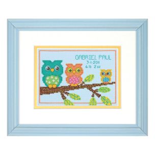 **-Counted Cross Stitch: B/Record: Owl Mini-** ##-Dimensions D70-73699-##