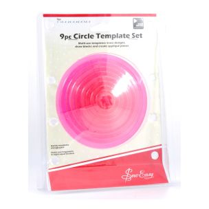 **-9 Piece Template Set :: Circular-** ##-Sew Easy ERGG06-PNK-##
