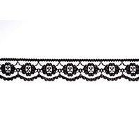 **-Rayon Embroidered Nylon Lace Tulle 25m X 25mm-** ##-Essential Trimmings ET424-----##