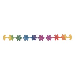 **-Flower Trim 25m X 10mm Multi-coloured-** ##-Essential Trimmings ET613-MUL-##