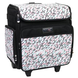 **-Craft Trolley Bag-** Pill Print, Craft Organiser on Wheels for Sewing, Scrapbooking, Paper Craft and Art, Storage Case for Supplies and Accessories ##-Everything Mary EVM12777-1-##