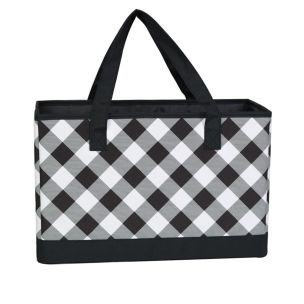 **-Sewing Machine Bag-** Black & White Check, Carry Bag for Brother, Singer, Bernina and Most Sewing Machines ##-Everything Mary EVM12580-7-##
