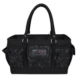 **-Craft Organiser-** Deluxe Store & Tote Craft Organiser, Black and White Floral ##-Everything Mary EVM12776-6-##