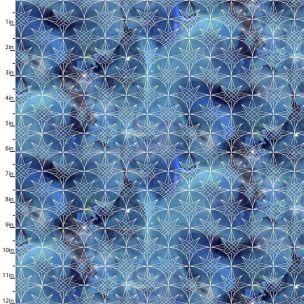 **-Cotton Craft Fabric 110cm wide x 1m Magical Galaxy Metallic Collection-Starry Sky-** ##-Sewing Online 17168-TRQ-##