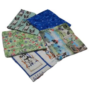 **-A Dog's Life-Dog Design Fat Quarter Bundle-Pack of 5 Cotton Fat Quarters-** ##-Sewing Online FE0130-##