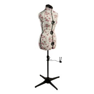 **-Adjustable Dressmakers Dummy-** in a Rosebuds Floral Fabric with Hem Marker, Dress Form Sizes 10 to 20, Pin, Measure, Fit and Display your Clothes on this Tailors Dummy ##-Sewing Online FLORAL-------##
