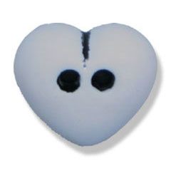 **-2 Hole Heart Button 12mm (Pack of 100) G4215-** ##-Trimits G4215---##