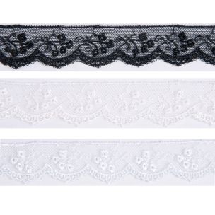**-Rayon Embroidered Nylon Lace 290-** ##-Essential Trimmings ET290-----##