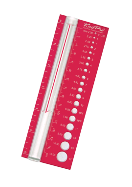**-Red Needle Size Gauge-** ##-Knitpro KP10701-##