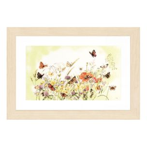 **-Counted Cross Stitch Kit: Flowers (Evenweave)-** ##-Lanarte PN-0007967-##