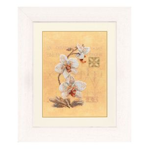 **-Counted Cross Stitch Kit: Three Orchids (Evenweave)-** ##-Lanarte PN-0008008-##