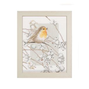**-Counted Cross Stitch Kit: Robin (Evenweave)-** ##-Lanarte PN-0008056-##