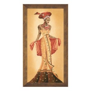 **-Counted Cross Stitch Kit: African Fashion I (Evenweave)-** ##-Lanarte PN-0008096-##