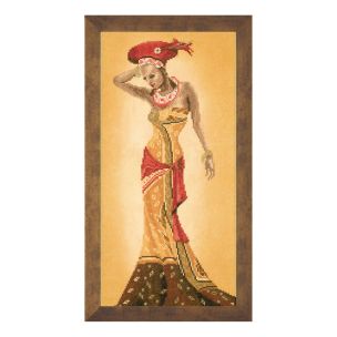 **-Counted Cross Stitch Kit: African Fashion II (Evenweave)-** ##-Lanarte PN-0008097-##
