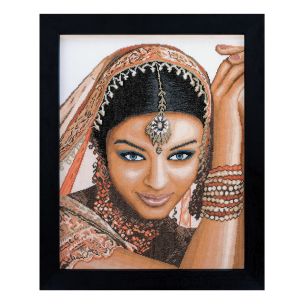**-Counted Cross Stitch Kit: Indian Model (Evenweave)-** ##-Lanarte PN-0008160-##