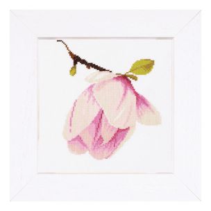 **-Counted Cross Stitch Kit: Magnolia Bud (Aida,W)-** ##-Lanarte PN-0008303-##