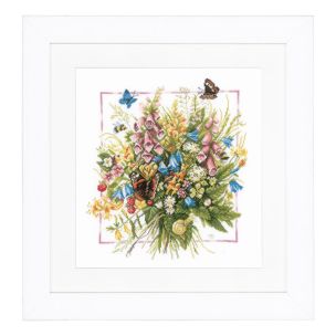 **-Counted Cross Stitch Kit: Summer Bouquet (Evenweave)-** ##-Lanarte PN-0144527-##