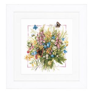 **-Counted Cross Stitch Kit: Summer Bouquet (Aida,W)-** ##-Lanarte PN-0144571-##